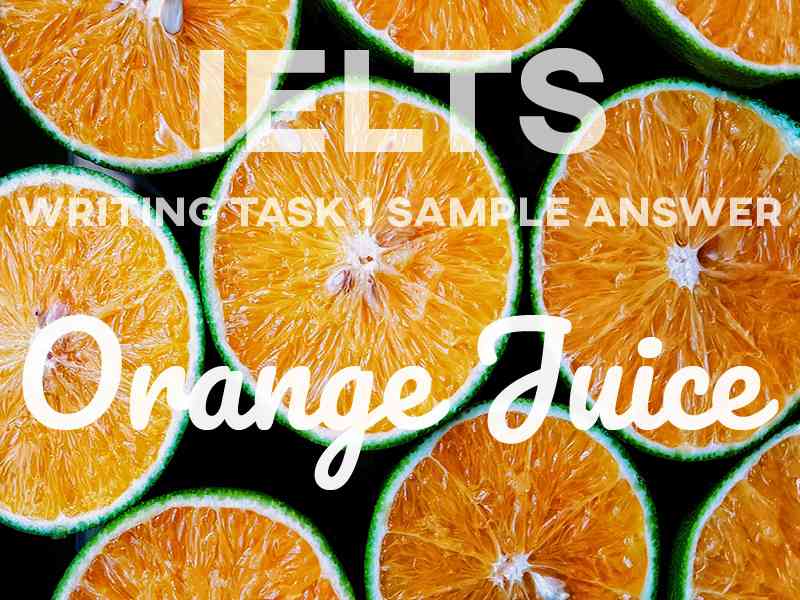 IELTS Writing Task 1 Sample Answer: Orange Juice (Process)