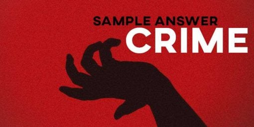 IELTS Sample Answer Crime