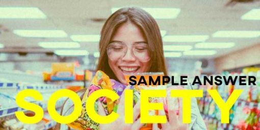 IELTS Sample Answer Society