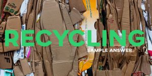 IELTS Writing Task 2 Recycling