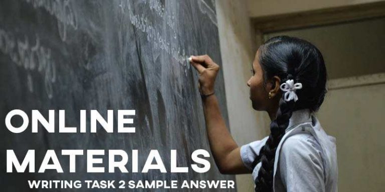 IELTS Writing Task 2 Sample Answer: Online Materials (Real Past IELTS ...