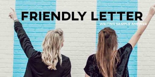 ielts sample essay friendly letter