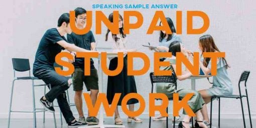 ielts writing task 2 sample answer essay general training unpaid student work