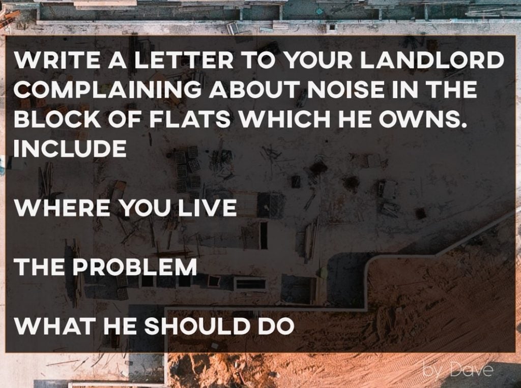 IELTS Essay: Letter to a Landlord