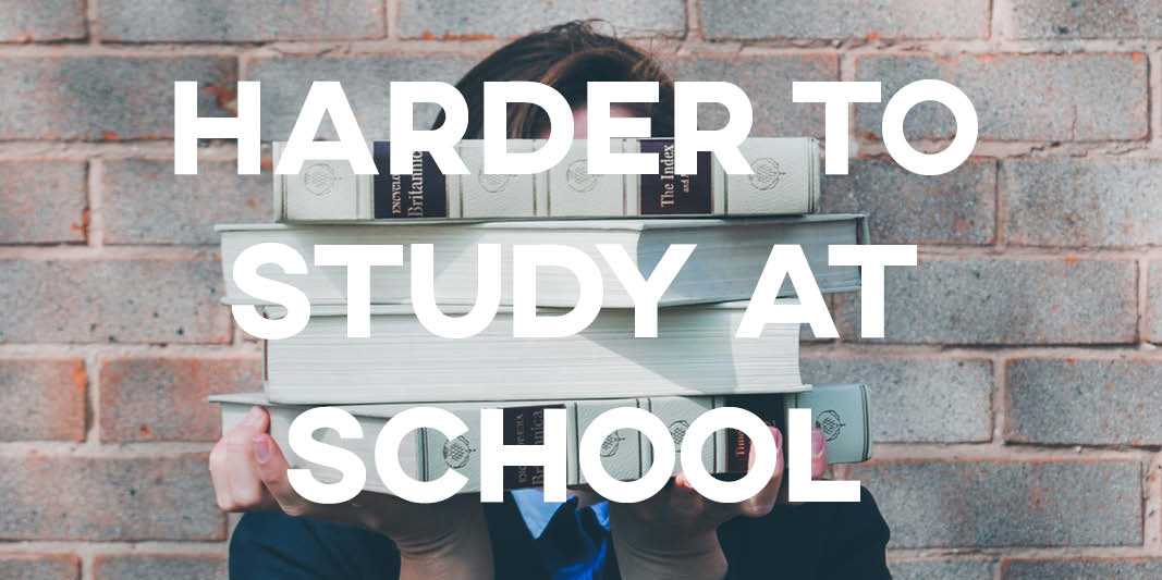 IELTS Essay: Harder to Study at School