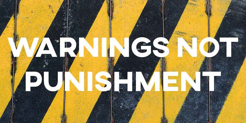 IELTS Essay: Warnings Not Punishment