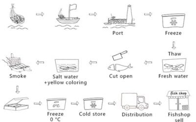 ielts process smoked fish