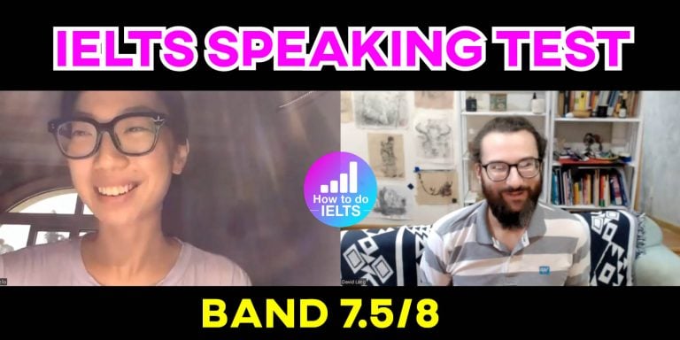 ielts speaking test youtube band 8